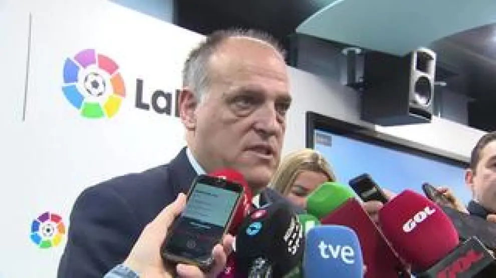 Tebas: "El Barça, el Levante y la RFEF tienen buenos juristas"