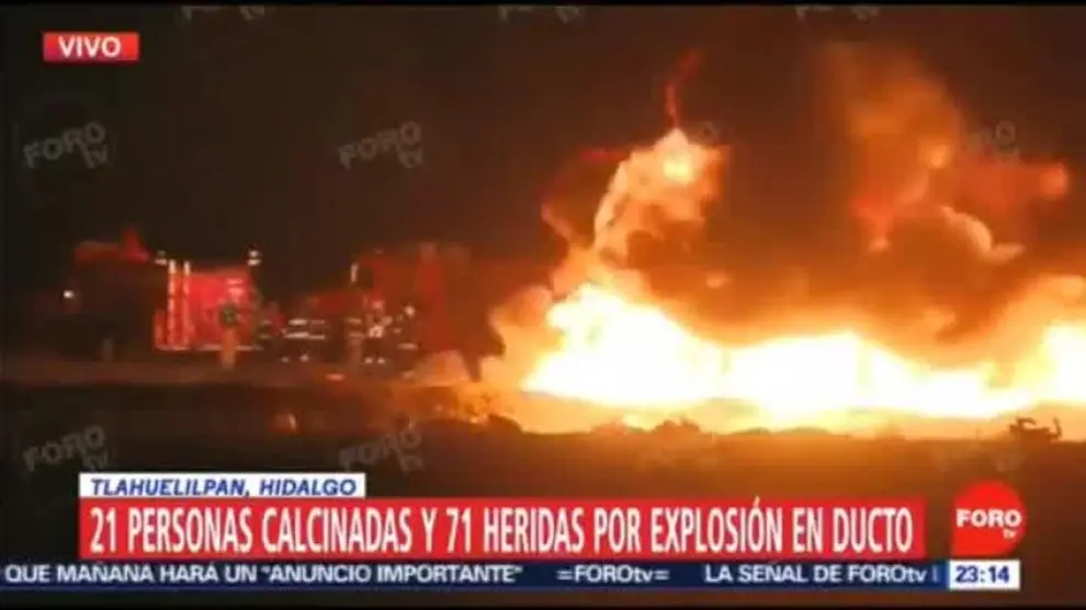 Más de 60 muertos al explotar una toma clandestina de gasolina en México