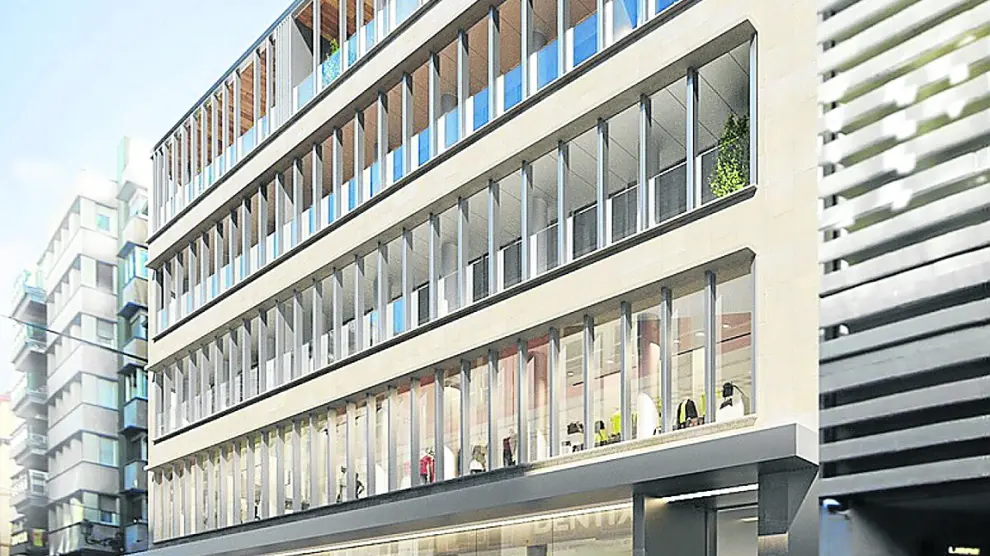 La antigua sede de Endesa albergará el mayor local comercial del centro y 27 viviendas de lujo