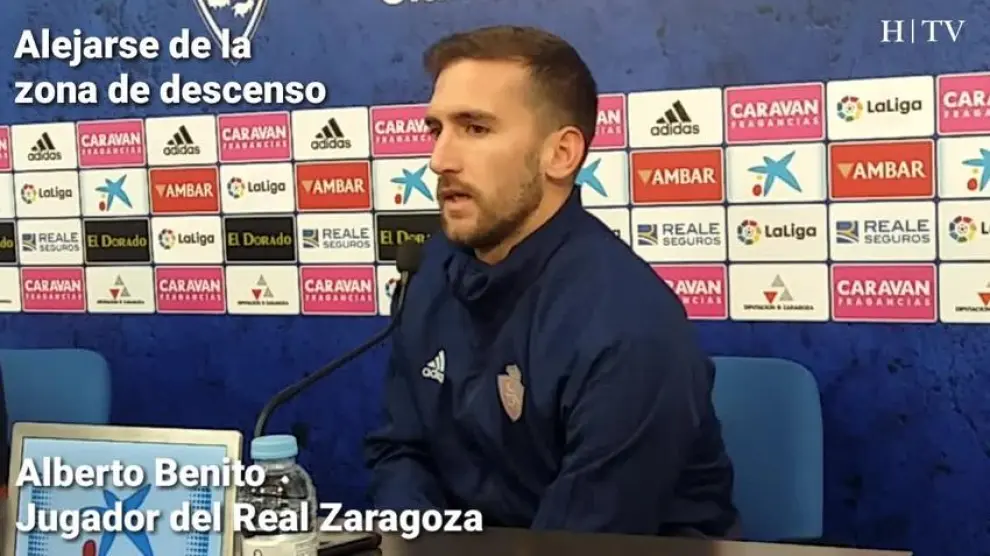 Benito, del Real Zaragoza: "Somos un equipo con alma, que no decae"