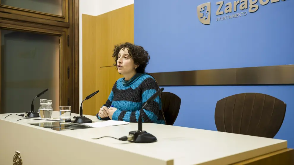 La concejala de Educación e Inclusión del Ayuntamiento de Zaragoza, Arantza Gracia.