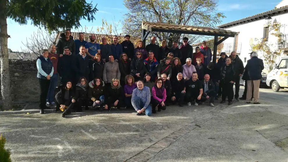 El comité de hermanamiento de Saint Brice de Courcelles, en su visita a Urriés el pasado diciembre