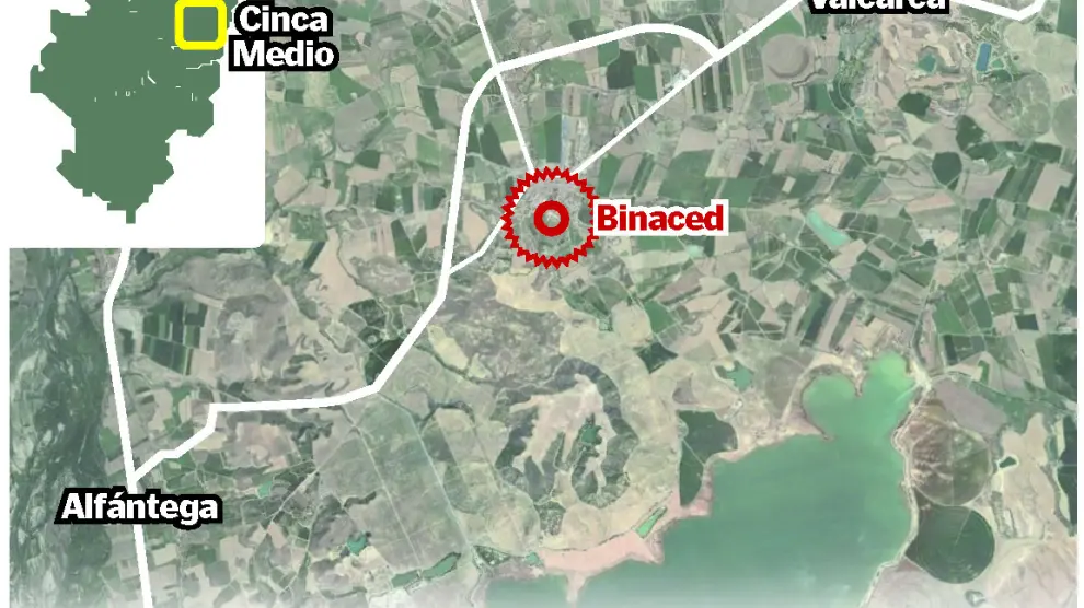 El accidente ocurrió este domingo en una balsa del municipio de Binaced