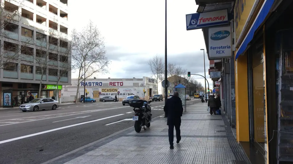 Tramo de la avenida de Cataluña.