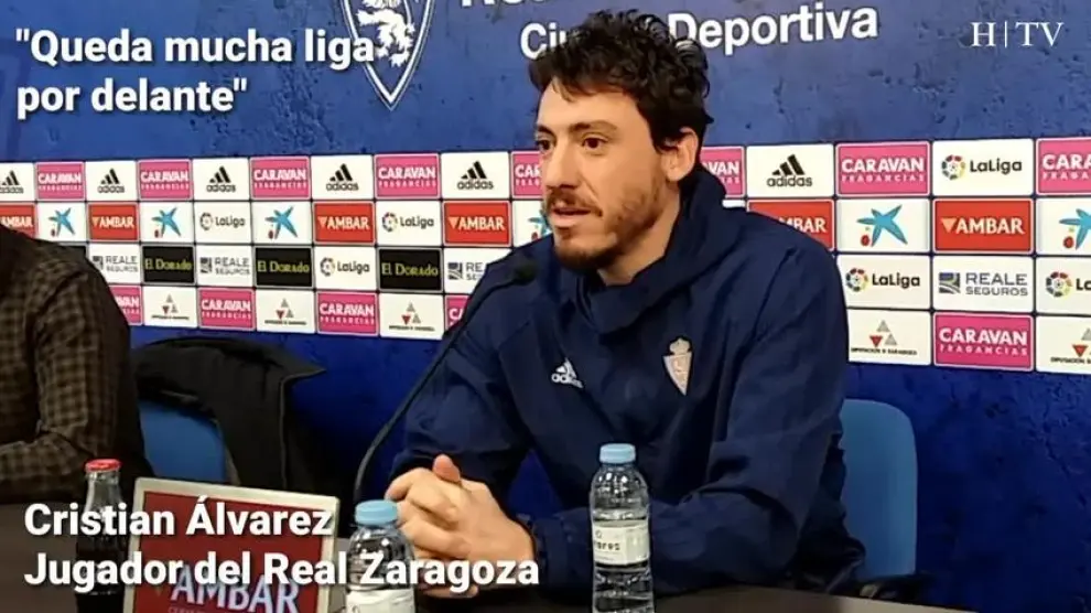 Cristian Álvarez, del Real Zaragoza: "Matemáticamente hay tiempo para todo"