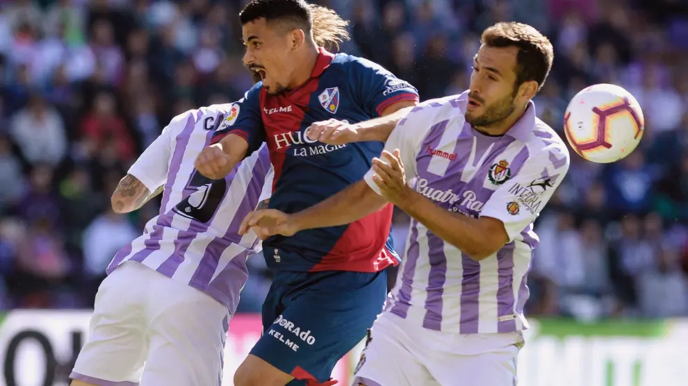 El Valladolid se impuso a la SD Huesca por 1-0 en el choque de la primera vuelta.