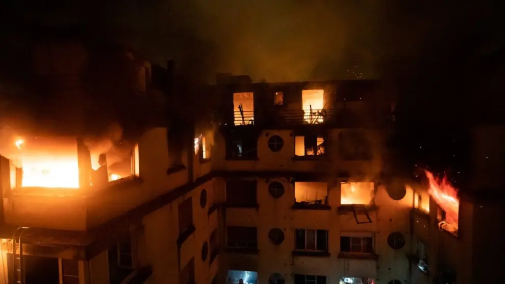 Incendio en una vivienda de París