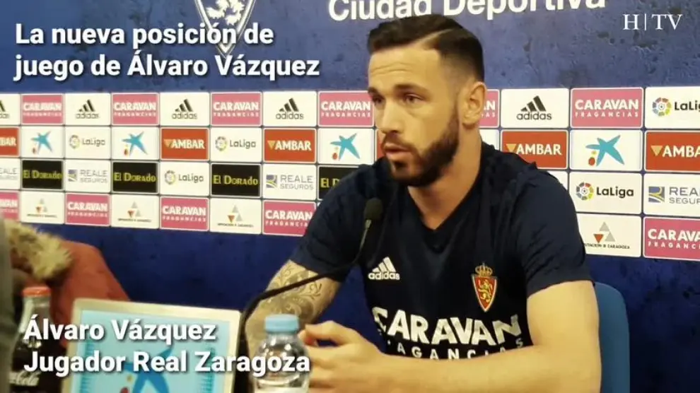 Álvaro Vázquez, del Real Zaragoza: "No solo se sale de abajo con buen juego"