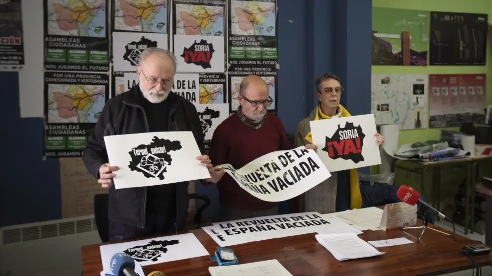 Representantes de Teruel Existe anuncian la manifestación de la "España vaciada".