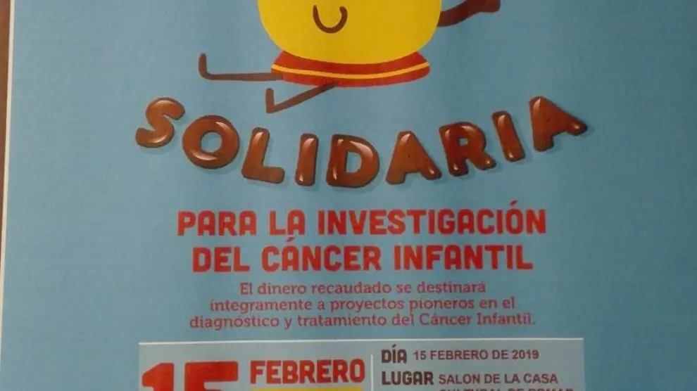 Chocolatada solidaria por la investigación contra el cáncer infantil en Pomar de Cinca.