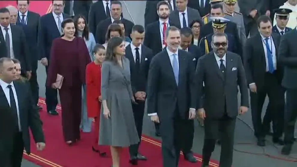 Los Reyes inician su primer viaje de Estado a Marruecos