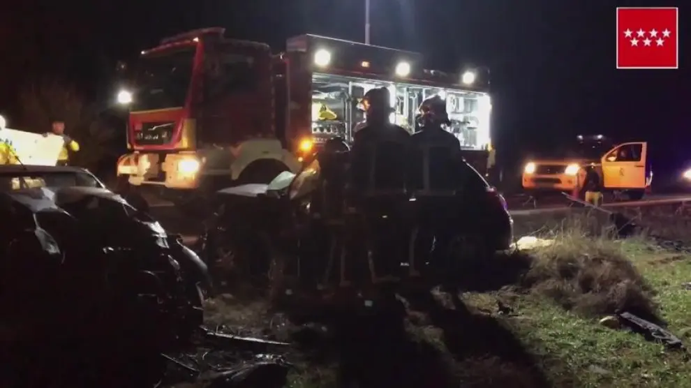 Fallecen tres personas al colisionar dos vehículos en la M-219 en Pozuelo del Rey
