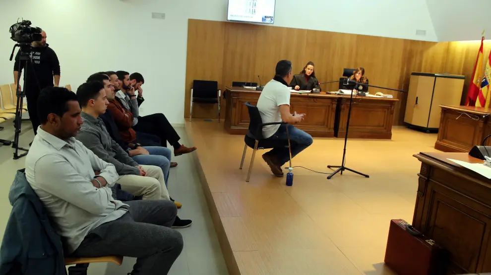Juicio celebrado contra los militares en la Audiencia de Huesca