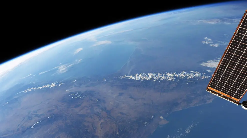 Imagen de la cadena montañosa el pasado fin de semana tomada por el astronauta canadiense David Saint-Jacques.