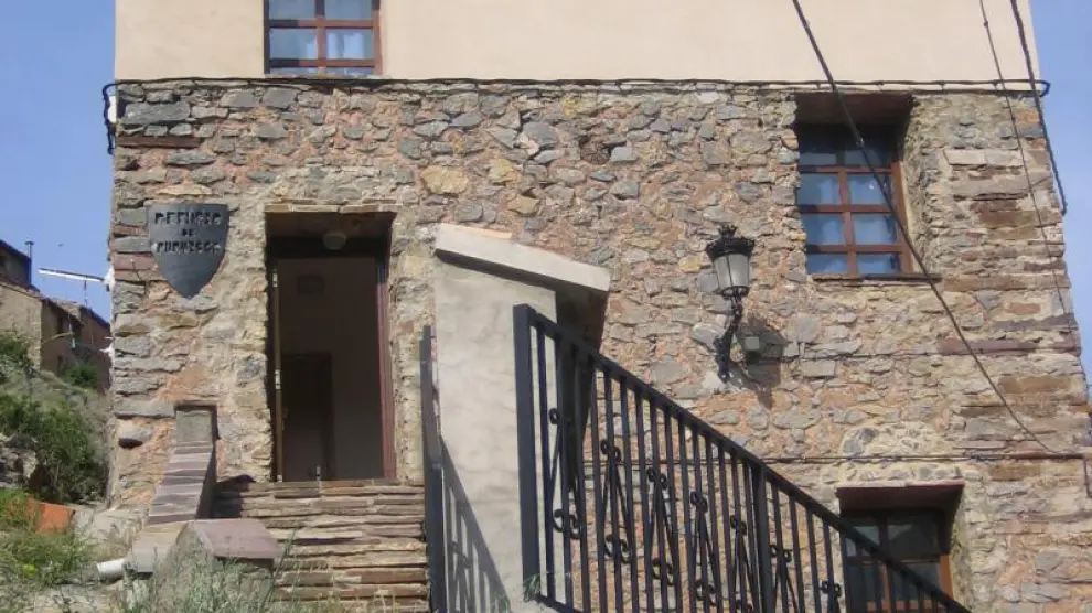 El albergue de San Ramón se sitúa a la entrada de Purujosa.