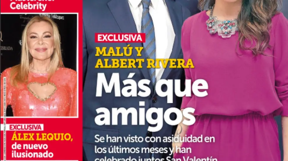Albert Rivera y Malú podrían haber comenzado una relación, según publica la revista Semana.