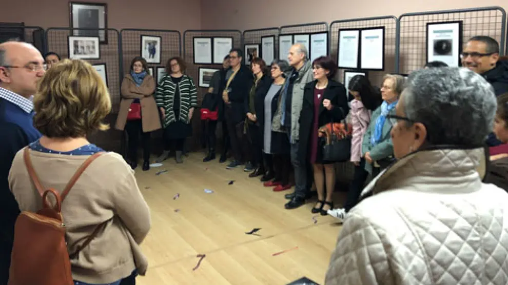 La exposición se inauguró el pasado viernes, en el Ayuntamiento de Alborge.