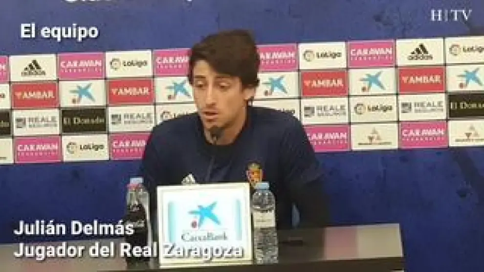 El jugador del Real Zaragoza, Julián Delmás, ha analizado este jueves en rueda de prensa cómo está el equipo y ha hablado de su posible renovación.