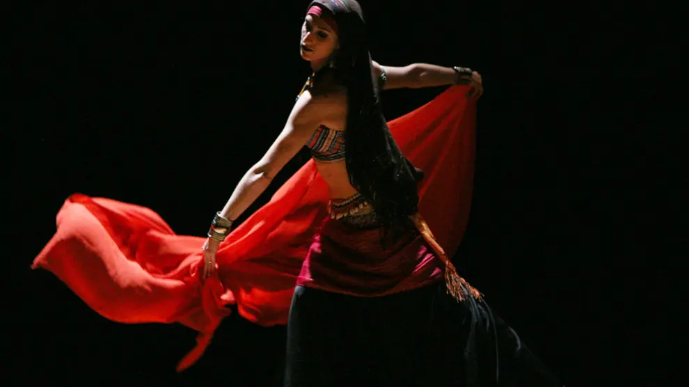 Actuación de danza de la compañía altoaragonesa Carme Diem, en la edición anterior de la muestra.
