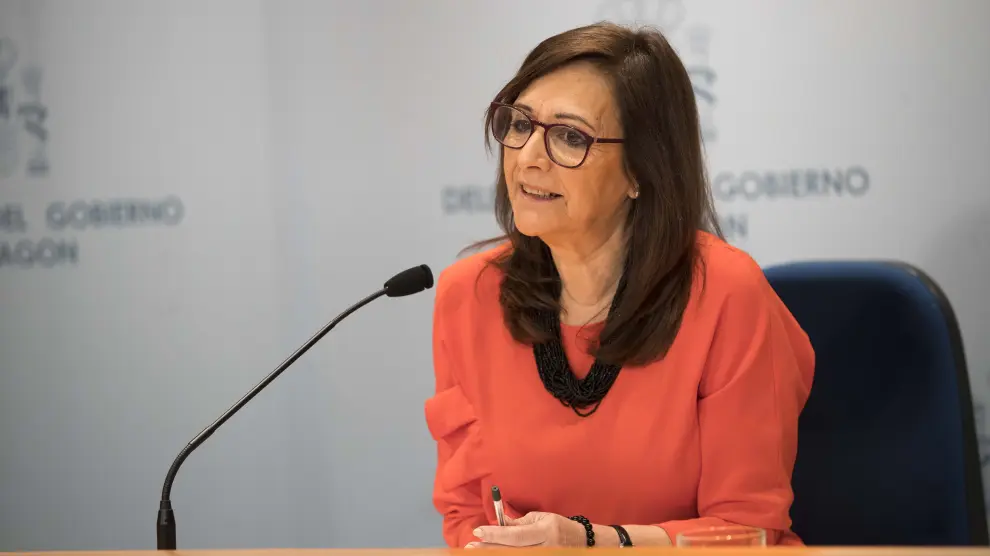 Carmen Sánchez, delegada del Gobierno en Aragón, este viernes.