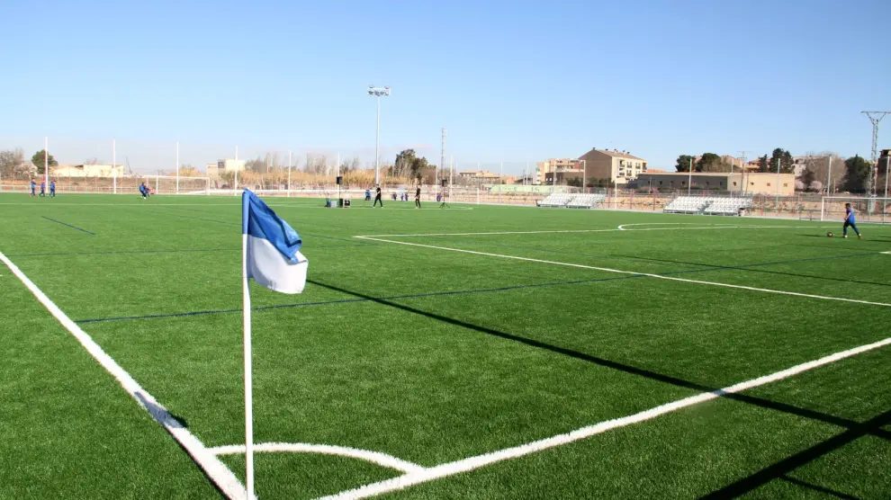 Inauguración del nuevo campo de fútbol en Casetas.