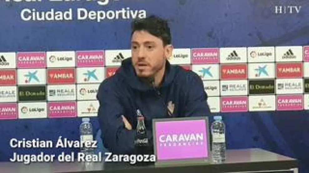 El jugador del Real Zaragoza, Cristian Álvarez, ha hecho balance de la situación del equipo.