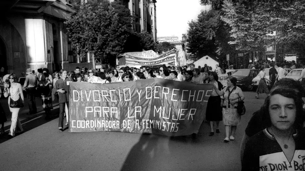 Manifestación feminista 1978