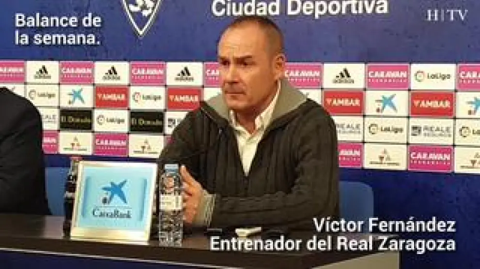 El entrenador del Real Zaragoza, Víctor Fernández, ha analizado la situación del equipo y cómo afrontan el próximo partido, en La Romareda. También ha comentado la polémica de jugar en lunes.