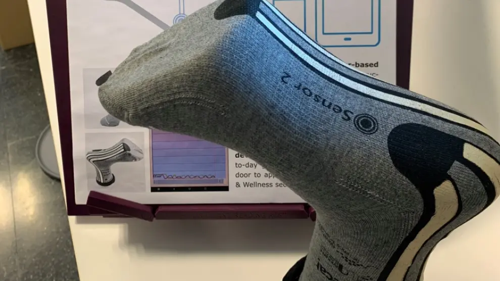 El calcetín inteligente que previene caídas ha sido desarrollado por Eurecat.