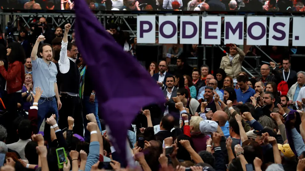 Pablo Iglesias, en su regreso a la primera plana de Podemos.
