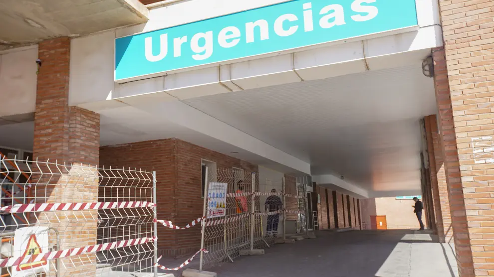 Inicio obras en urgencias del hospital Obispo Polanco de Teruel. FotoAntonio Garcia/bykofoto. 26/03/19 [[[FOTOGRAFOS]]]