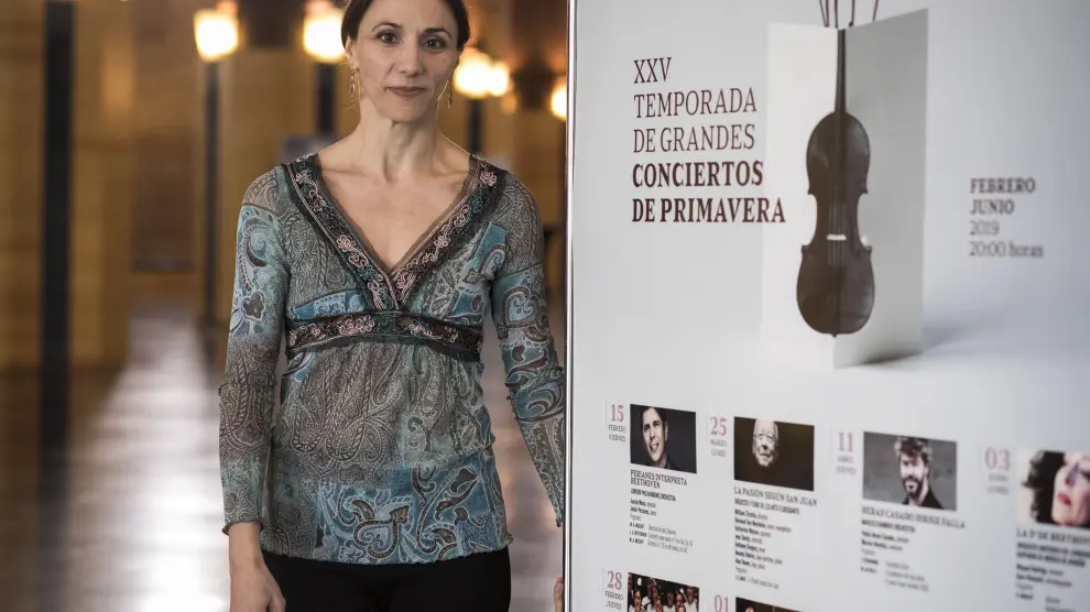 La aragonesa Laura Pérez Soria, directora de orquesta.