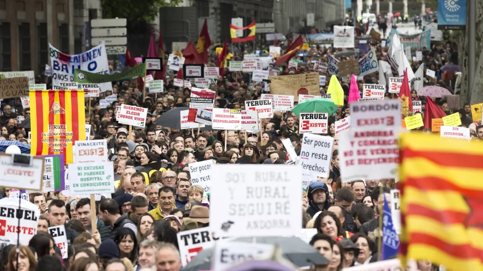 Manifestación de la 'España vaciada' en Madrid