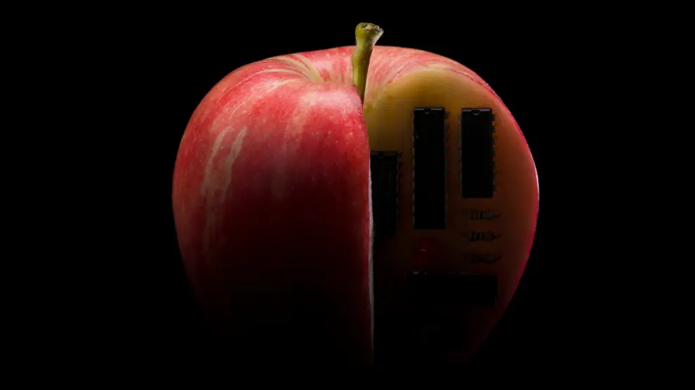 'Manzana programable' fue la imagen ganadora en la modalidad Alimentación y nutrición del certamen Fotciencia