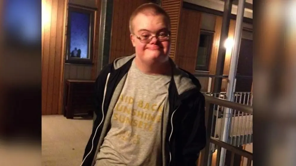 Imagen del joven que padecía síndrome de Down y autismo.