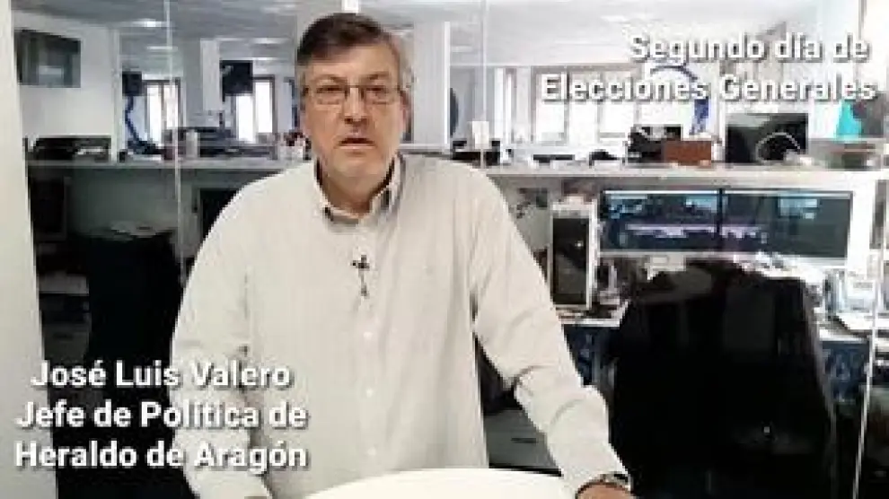 José Luis Valero, Jefe de Política de Heraldo de Aragón, analiza este segundo día en las Elecciones Generales.