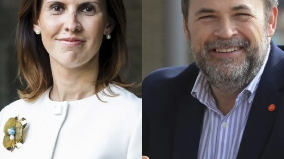 Jara Bernués y José Luis Cadena, candidatos de Cs por Huesca.