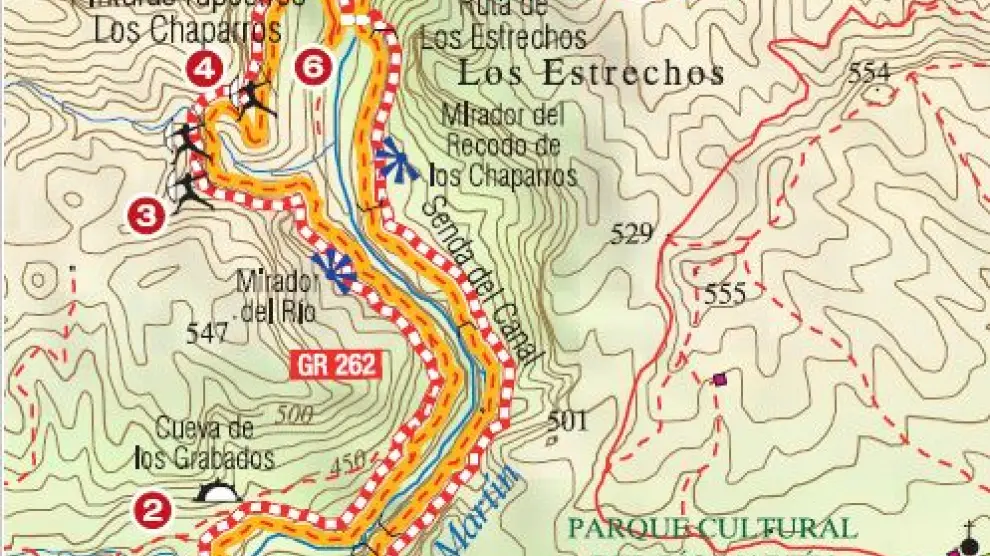 Mapa de la ruta.