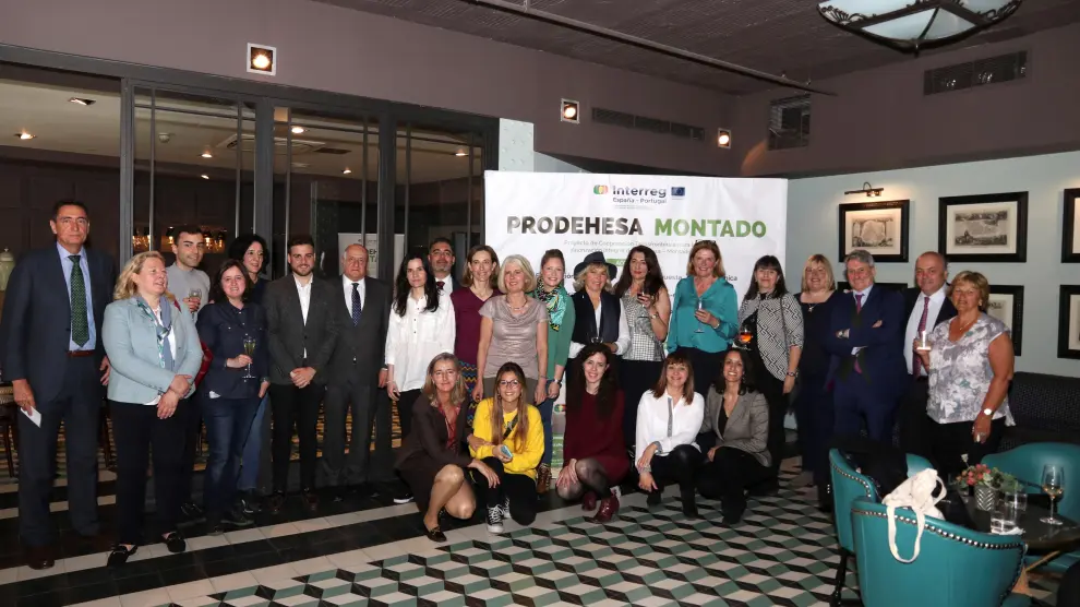Fotografía facilitada por Extremadura Avante del evento gastronómico organizado este miércoles en el marco de la cooperación transfronteriza 'Dehesa Montado'.