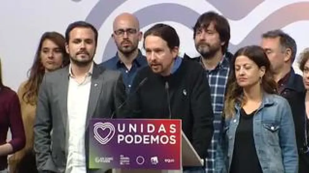 El líder de Unidas Podemos celebra los resultados y dice que son "imprescindibles"