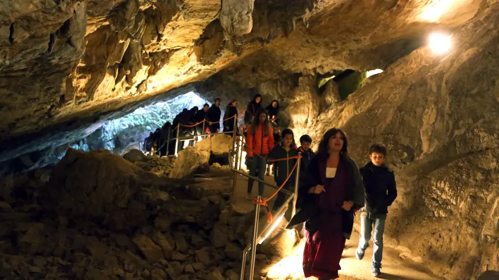 Cueva de Las Güixas, en Villanúa.