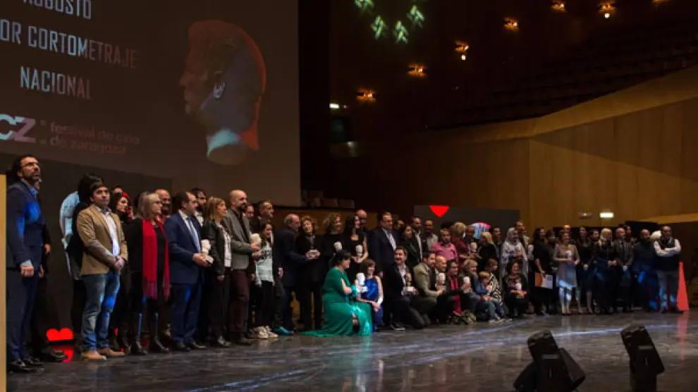 Foto de familia de la 23º edición del Festival de Cine de Zaragoza.