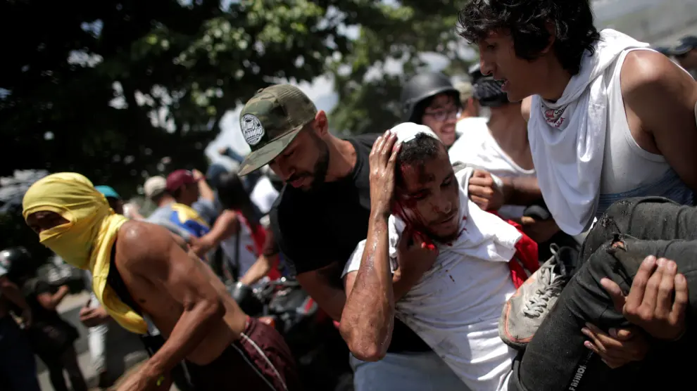 Alzamiento contra el régimen de Maduro en Venezuela
