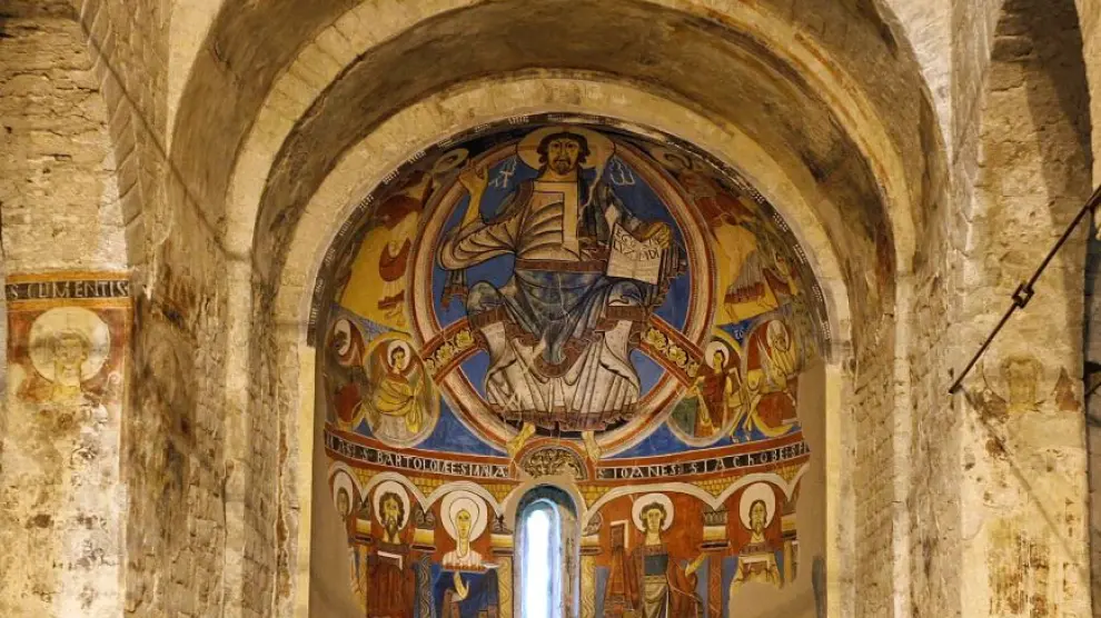 Imagen del Cristo Pantócrator de Taull.