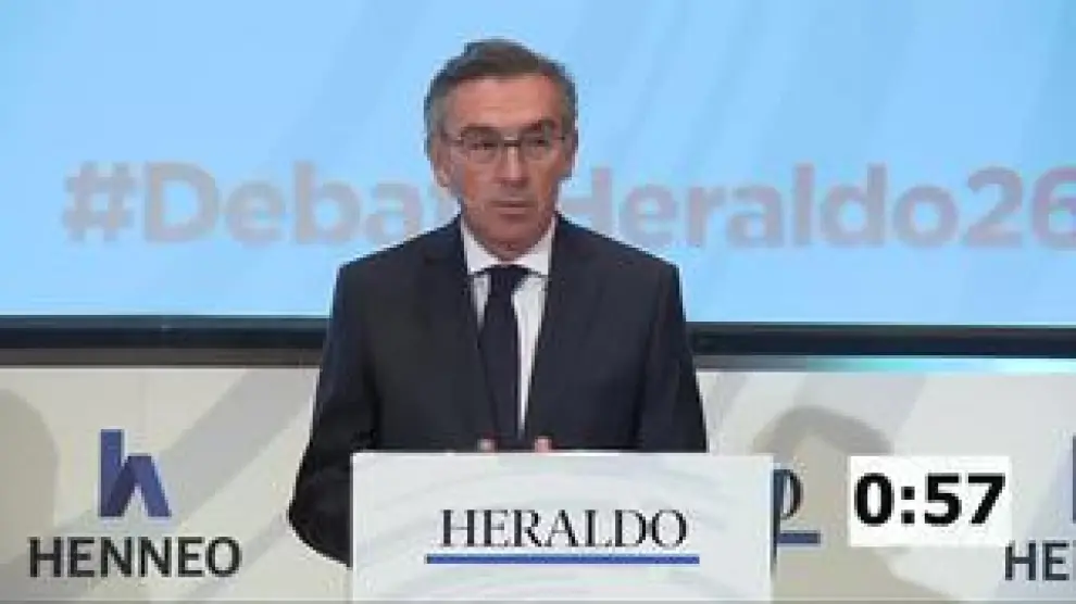 El candidato del PP al Gobierno de Aragón, Luis María Beamonte, ha concluido su intervención diciendo que "Aragón es tierra de pactos y quiero alcanzar acuerdos".