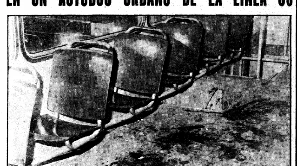 Noticia publicada por HERALDO el 9 de octubre de 1981 tras el asesinato de la menor de 15 años en un autobús urbano de la línea 35.