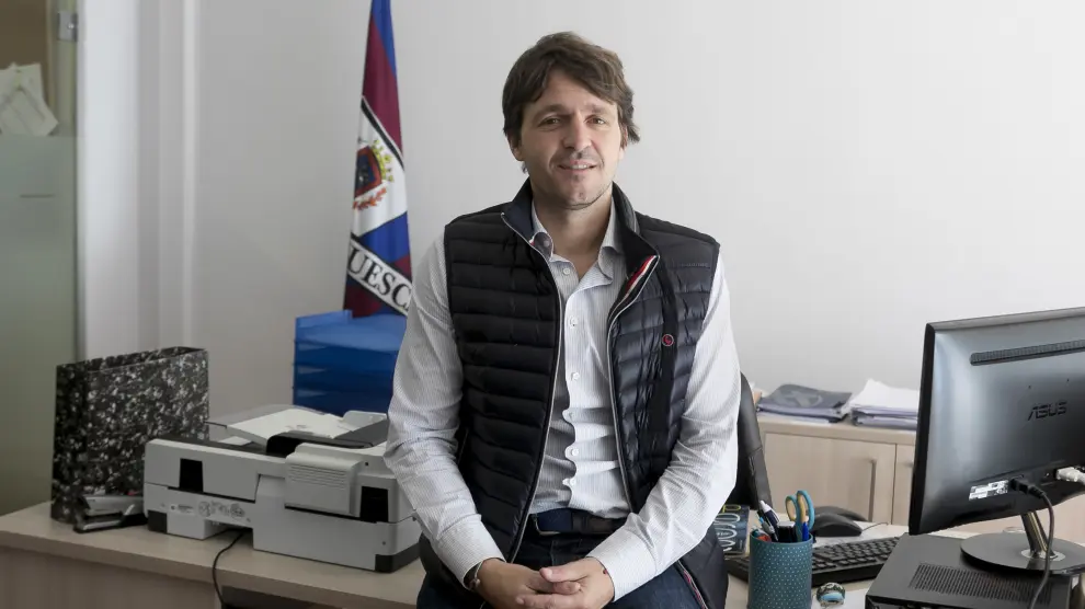 Josete Ortas, director general de la SD Huesca /9-5-19 /Foto Rafael Gobantes [[[FOTOGRAFOS]]]