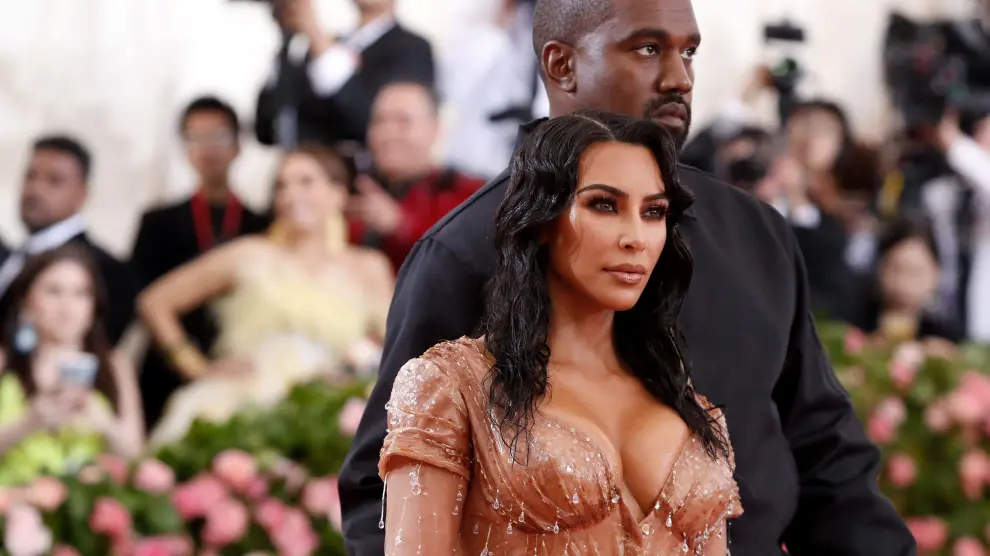 Kim Kardashian y Kanye West durante la pasada gala MET 2019.