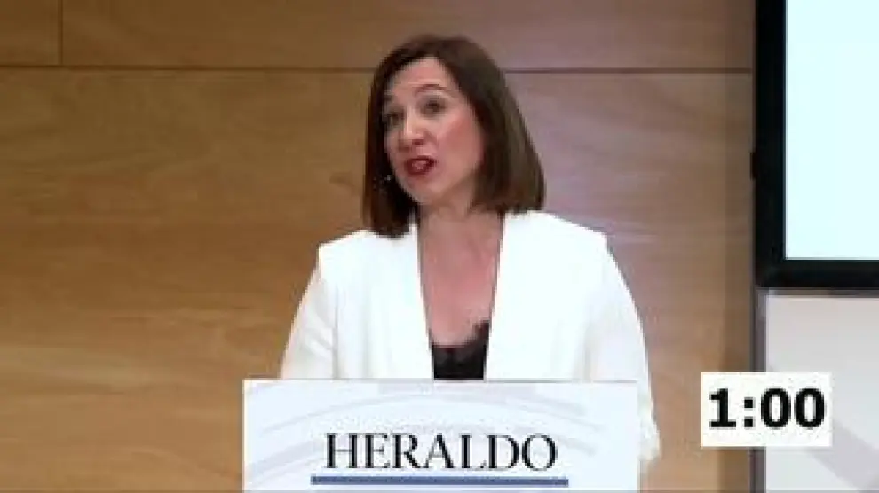 Así ha concluido el debate de Heraldo la candidata de Ciudadanos al Ayuntamiento de Zaragoza, Sara Fernández.