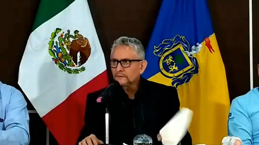 Rueda de prensa del fiscal general de Jalisco, Gerardo Octavio Solís.